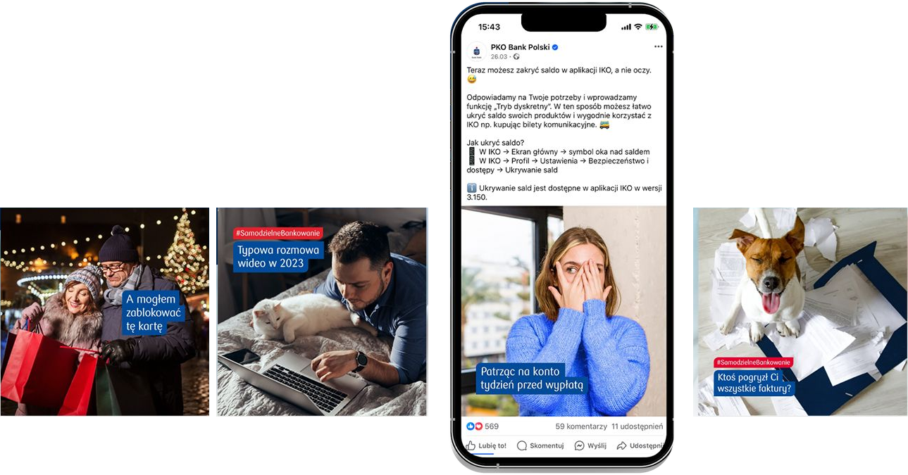 konceptika x pko bank polski komunikacja social media post 2
